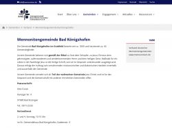 Foto von Mennonitengemeinde Bad Königshofen