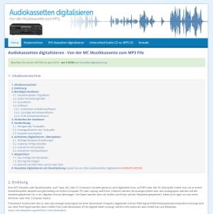 Audiokassetten digitalisieren lassen